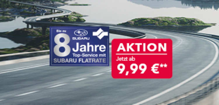 Subaru Flatrate ab 9,99 € monatlich.**